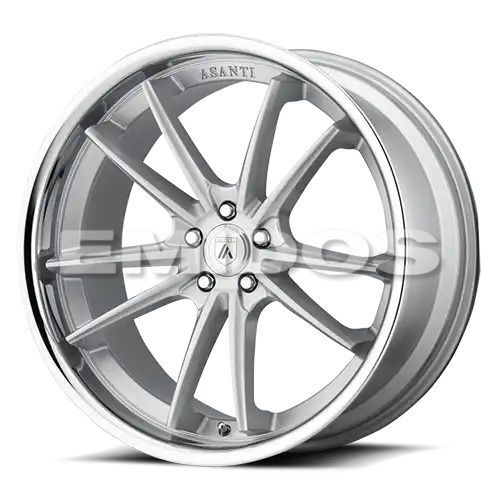 Asanti Black Label ABL-23 SIGMA BRUSHED SILVER W/ CHROME LIP 5x114.3 22R 10.5 72.56 35