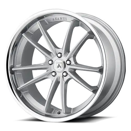 Asanti Black Label ABL-23 SIGMA BRUSHED SILVER W/ CHROME LIP 5x115 22R 10.5 72.56 25