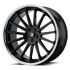 Asanti Black Label BETA GLOSS BLACK W/ CHROME LIP 5x114.3 20R 9 72.6 35