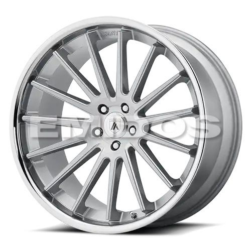 Asanti Black Label ABL-24 BETA BRUSHED SILVER W/ CHROME LIP 5x112 22R 10.5 72.56 35