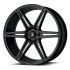 Asanti Black Label ALPHA 6 GLOSS BLACK MILLED 6x139.7 22R 10 100.5 30