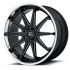 Asanti Black Label EMPEROR GLOSS BLACK MILLED W/ CHROME LIP 6x139.7 24R 10 100.5 30