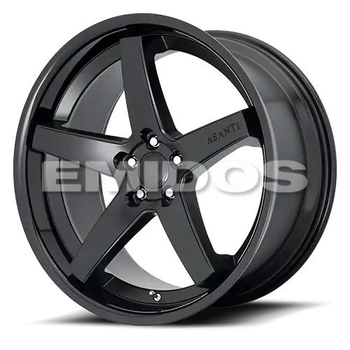 Asanti Black Label ABL31 REGAL SATIN BLACK W/ GLOSS BLACK LIP 5x114.3 20R 10.5 72.56 38