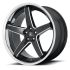 Asanti Black Label ABL31 REGAL GLOSS BLACK MILLED W/ CHROME LIP 5x120 20R 9 74.1 35