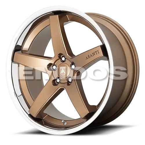 Asanti Black Label ABL31 REGAL SATIN BRONZE W/ CHROME LIP 5x114.3 22R 10.5 72.56 35