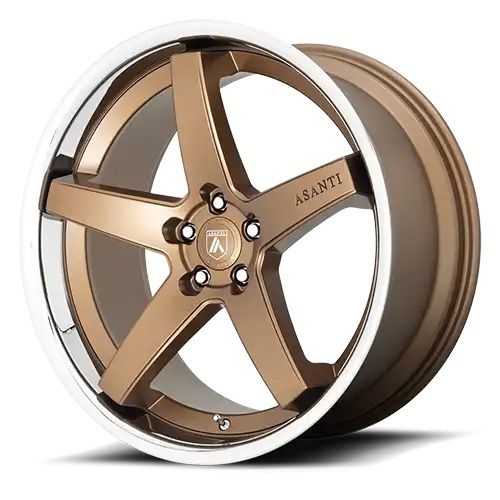 Asanti Black Label ABL31 REGAL SATIN BRONZE W/ CHROME LIP 5x115 22R 10.5 72.56 25