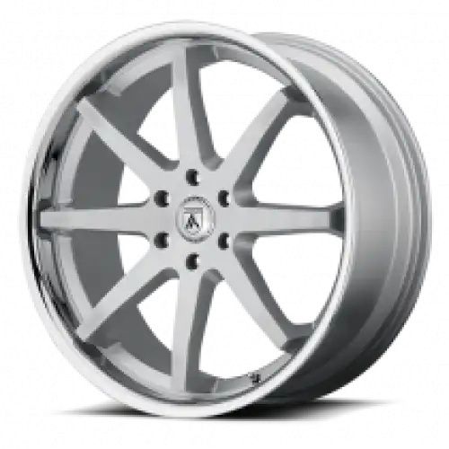 Asanti Black Label ABL-32 KAISER BRUSHED SILVER W/ CHROME LIP 6x135 24R 10 87.1 30