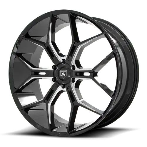 Asanti Black Label ABL-38 MONARCH TRUCK GLOSS BLACK MILLED 6x139.7 24R 10 100.3 35