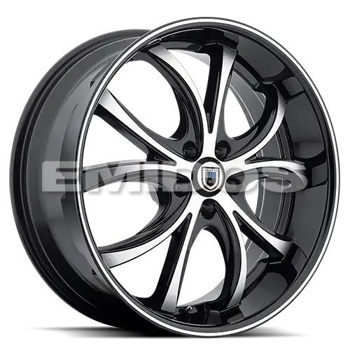 Asanti Black Label ABL-8 ELEKTRA MACHINED FACE W/ BLACK LIP 5x112 22R 10 74.1 38