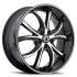 Asanti Black Label ABL-8 ELEKTRA MACHINED FACE W/ BLACK LIP 5x112 22R 10 74.1 38