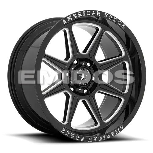 American Force AC002 TRAIL GLOSS BLACK MILLED 6x139.7 22R 10 78.1 -18