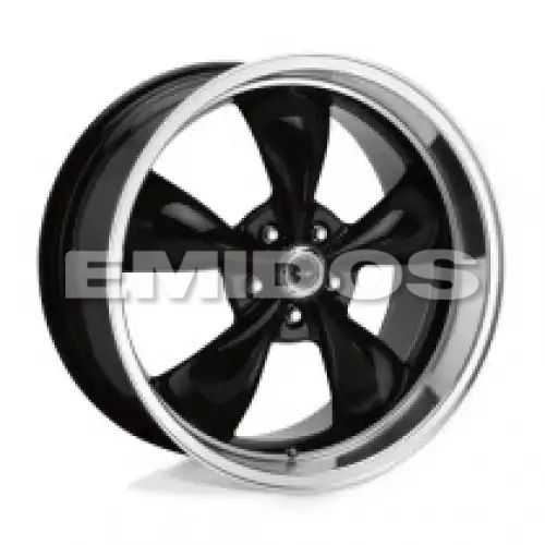 American racing AR105 TORQ THRUST M GLOSS BLACK W/ MACHINED LIP 5x114.3 17R 7 72.56 BNK