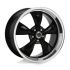American racing AR105 TORQ THRUST M GLOSS BLACK W/ MACHINED LIP 5x120.65 17R 9 72.56 45