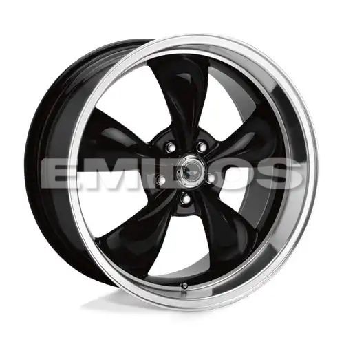 American racing AR105 TORQ THRUST M GLOSS BLACK W/ MACHINED LIP 5x114.3 18R 10 72.56 24