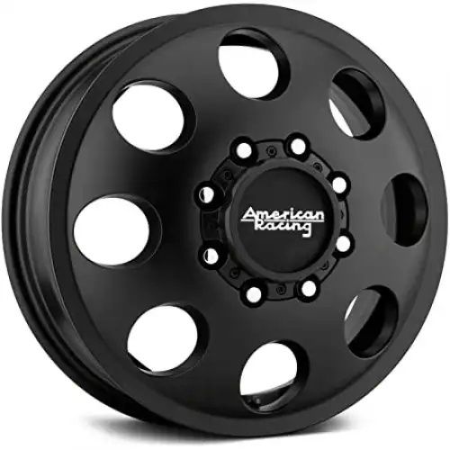American racing AR204 BAJA DUALLY SATIN BLACK - FRONT 8x200 17R 6.5 142 111