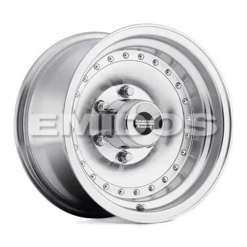American racing AR61 OUTLAW I MACHINED W/ CLEAR COAT 5x114.3 15R 8 83.06 -19