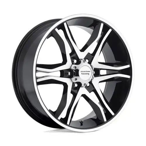American racing AR893 MAINLINE GLOSS BLACK MACHINED 6x135 17R 8 87.1 25