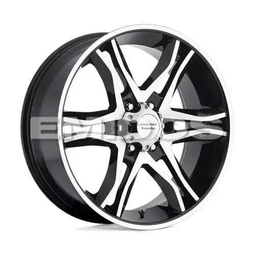 American racing AR893 MAINLINE GLOSS BLACK MACHINED 6x135 17R 8 87.1 25