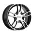 American racing AR919 ESTRELLA 2 GLOSS BLACK MACHINED 4x100/114.3 16R 7 72.56 40