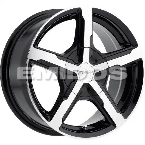 American racing AR921 TRIGGER GLOSS BLACK MACHINED 4x100/114.3 16R 7 72.56 40
