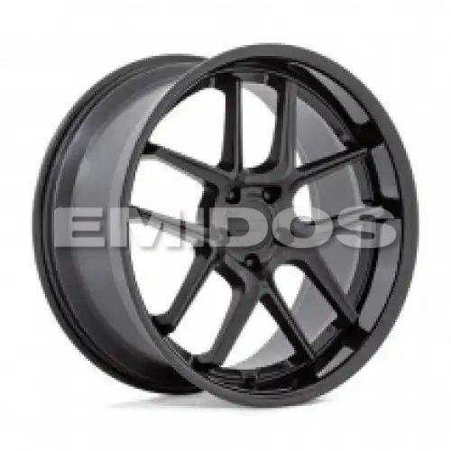 American racing AR942 BISHOP MATTE BLACK W/ GLOSS BLACK LIP 5x115 20R 12 71.5 6