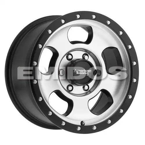 American racing AR969 ANSEN OFFROAD SATIN BLACK MACHINED W/ SATIN BLACK RING 5x139.7 18R 9 108 BNK