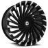 Azara AZA-501 Gloss Black & Machined 6x135/139.7 24R 9 87.1 30