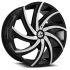 Azara AZA-503 Gloss Black & Machined 5x115/120 22R 9.5 74.1 15