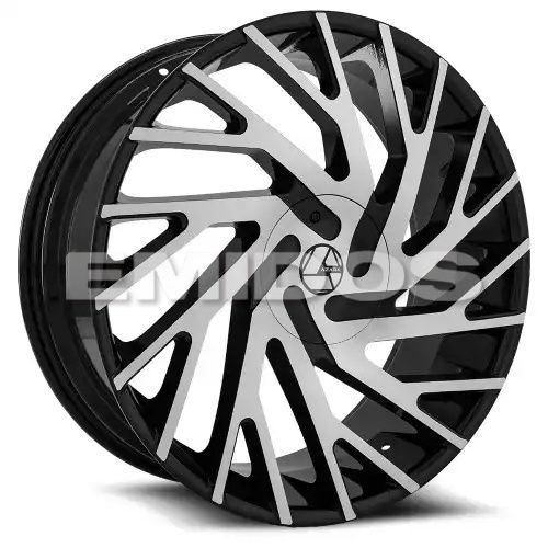 Azara AZA-505 Gloss Black & Machined 5x115/120 26R 9.5 78.1 15