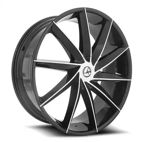 Azara AZA-506 Gloss Black & Machined 5x115/120 26R 9.5 78.1 32