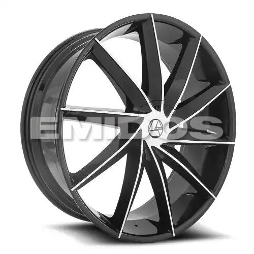 Azara AZA-506 Gloss Black & Machined 5x115/120 26R 9.5 78.1 32