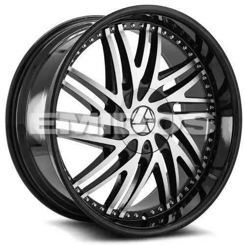 Azara AZA-509 Gloss Black & Machined 5x112/114.3 22R 8.5 74.1 38
