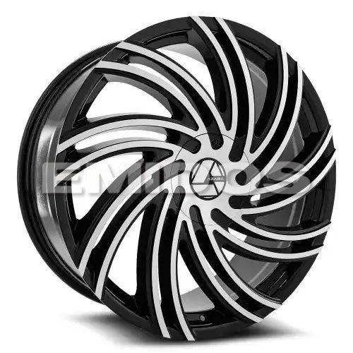 Azara AZA-514 Gloss Black & Machined 5x114.3/127 20R 8.5 74.1 35