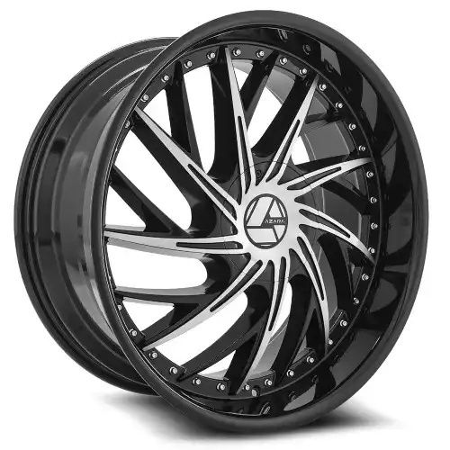 Azara AZA-516 Gloss Black & Machined 6x135/139.7 22R 9.5 108 16