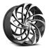 Azara AZA-540 Gloss Black & Machined 5x114.3/120 20R 8.5 74.1 35