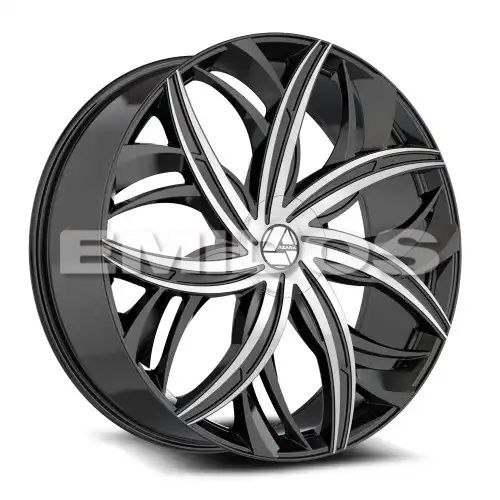 Azara AZA-541 Gloss Black & Machined 5x108/114.3 20R 8.5 74.1 35