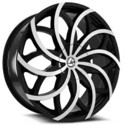 Azara AZA-504 Gloss Black & Machined 5x100/112 20R 8.5 74.1 35