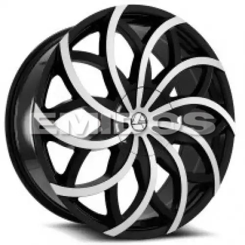 Azara AZA-504 Gloss Black & Machined 5x100/112 20R 8.5 74.1 35