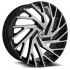Azara AZA-505 Gloss Black & Machined 5x112/114.3 20R 8.5 74.1 35