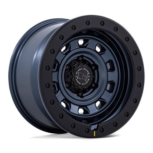 Black Rhino BR023 XPLORER METALLIC BLUE W/ BLACK ROCK GUARD 6x139.7 17R 9 106.1 1