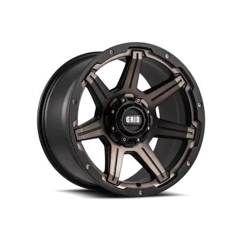 GRID Off-road GD06 MATTE BLACK WITH MACHINED FACE DDT 5x139.7 20R 9 78.1 18