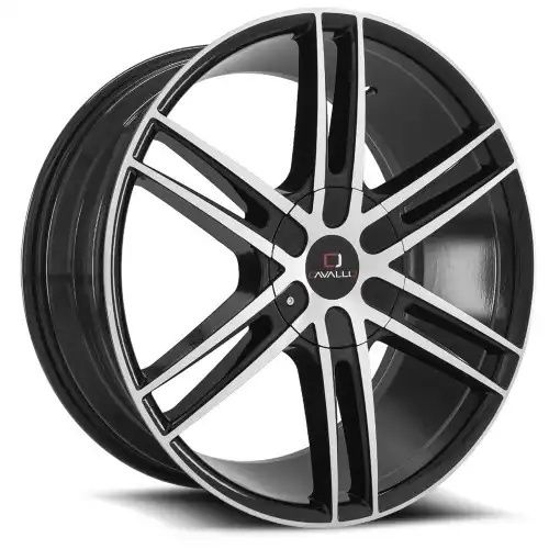 Cavallo CLV-20 Gloss Black & Machined 5x112/114.3 20R 8.5 74.1 35