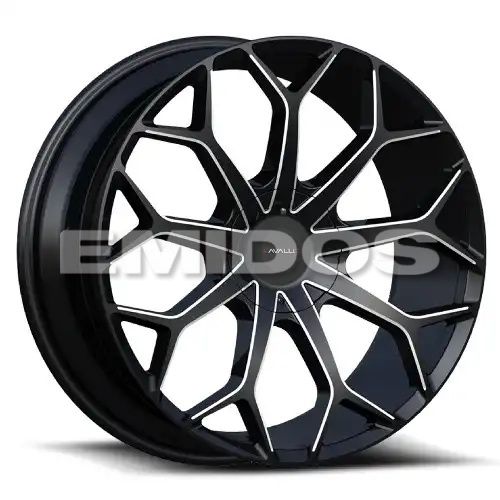 Cavallo CLV-22 Gloss Black & Milled 6x135/139.7 22R 9.5 108 25