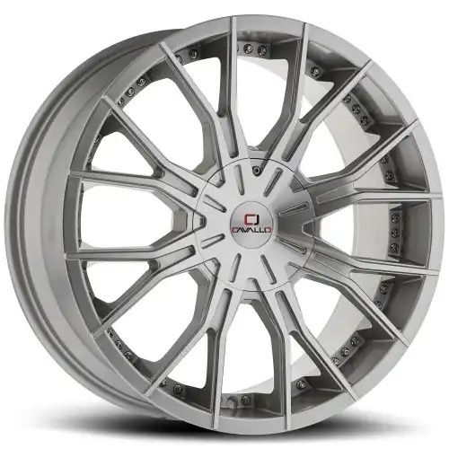 Cavallo CLV-36 Silver & Machined 6x135/139.7 20R 8.5 108.1 15