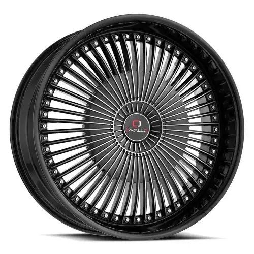 Cavallo CLV-41 Gloss Black & Machined 4x100/114.3 18R 8 74.1 35
