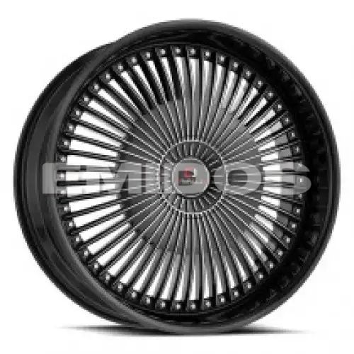 Cavallo CLV-41 Gloss Black & Machined 5x115/120 22R 9.5 74.1 15