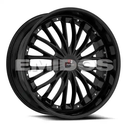 Cavallo CLV-42 Gloss Black 5x115/120 24R 9 78.1 18