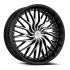 Cavallo CLV-43 Gloss Black & Machined 5x115/120 22R 9.5 74.1 15