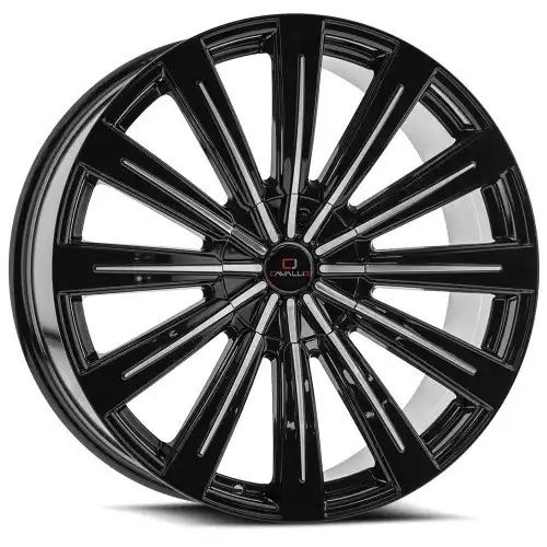 Cavallo CLV-49 Gloss Black & Machined 5x115/120 22R 9.5 74.1 15