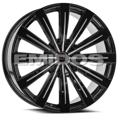 Cavallo CLV-49 Gloss Black & Machined 5x115/120 22R 9.5 74.1 15